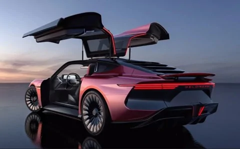 Porsche Cayenne EV DeLorean Alpha5 electric car unveiled to rival Porsche Taycan 1653914780817