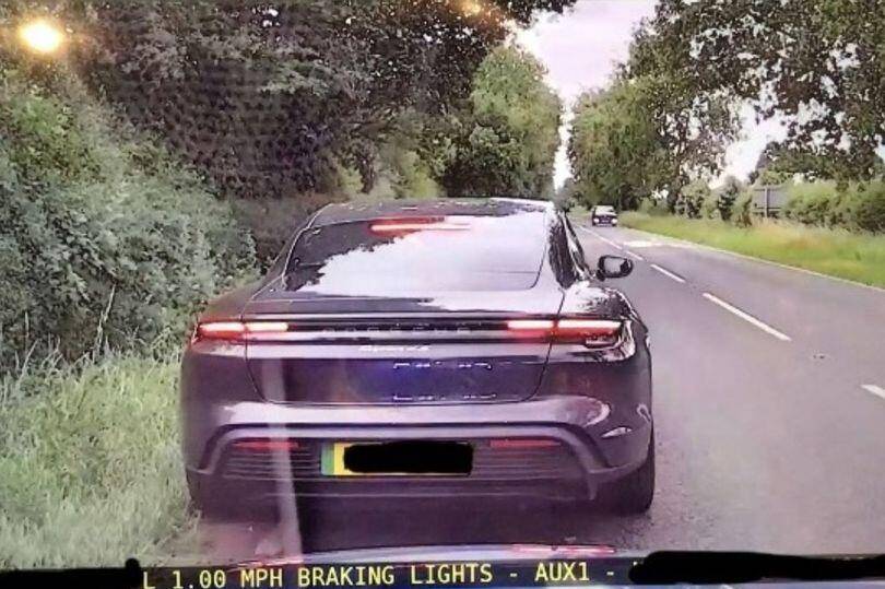 Porsche Cayenne EV "Driver of luxury Porsche caught speeding at more than 120mph on leafy Cheshire road" Article 1688765303886