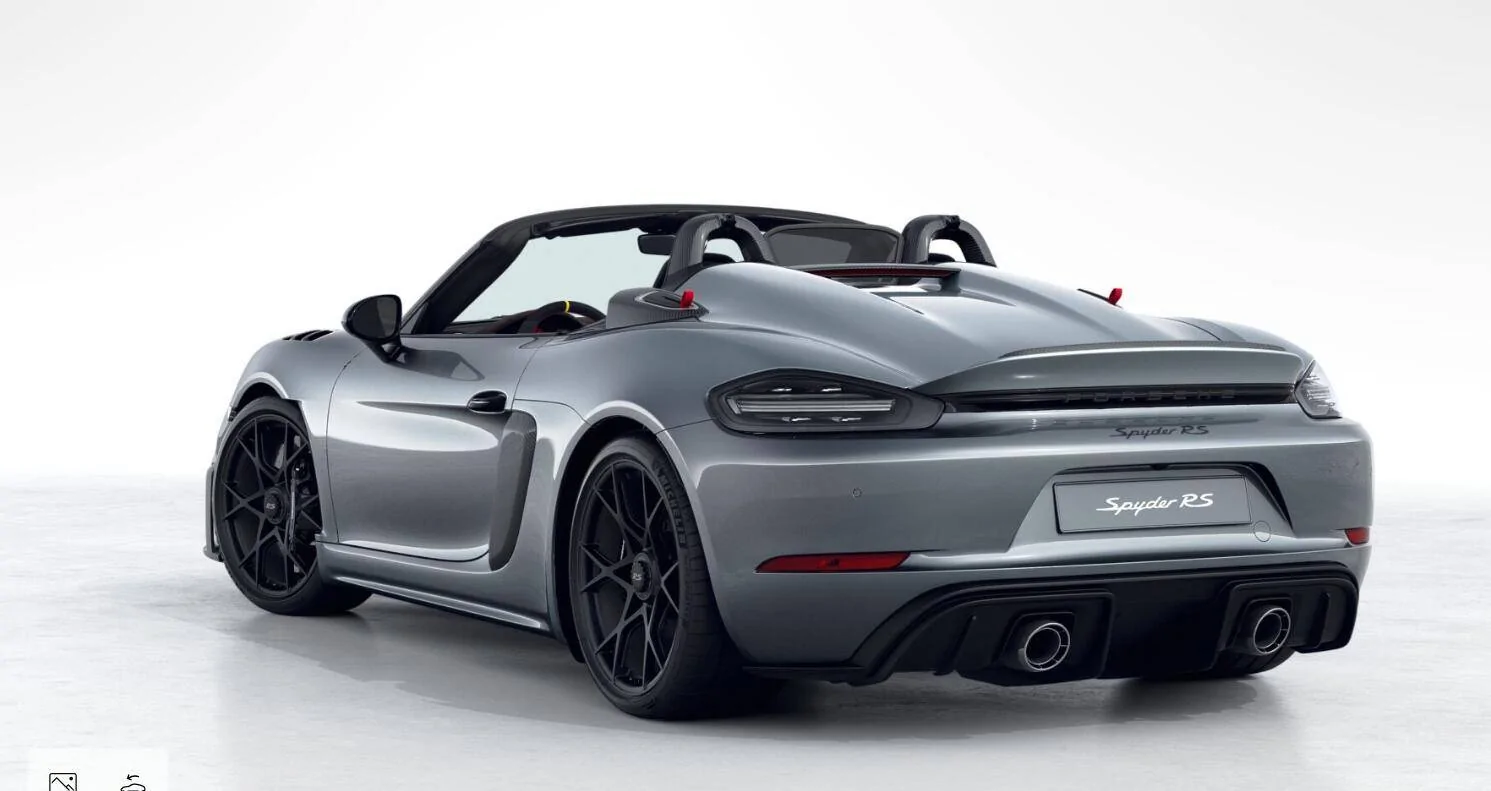 Porsche Cayenne EV Photo: charging next to Boxster EV prototype 1691679284973