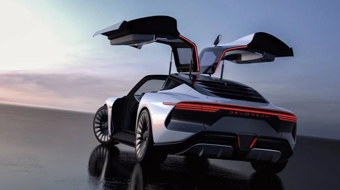 Porsche Cayenne EV DeLorean Alpha5 electric car unveiled to rival Porsche Taycan 6B153B5C-5BB9-4E43-96D3-16F44E5736E7