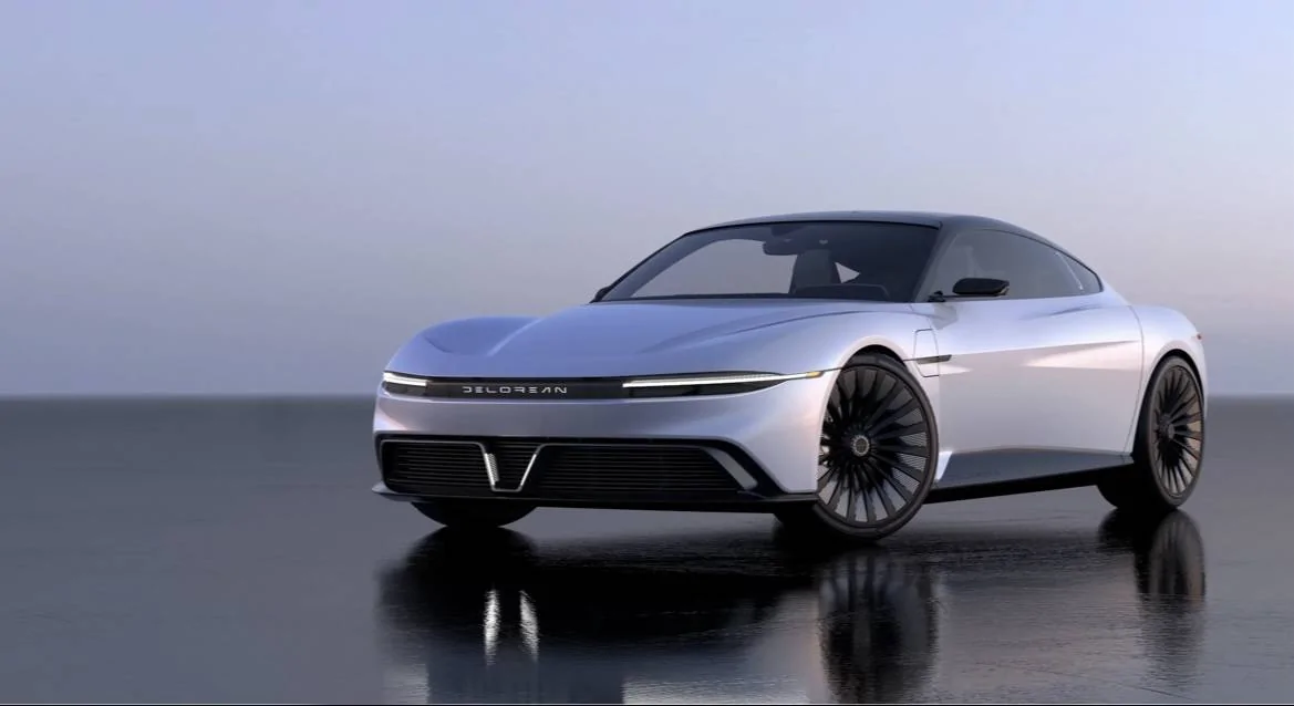 Porsche Cayenne EV DeLorean Alpha5 electric car unveiled to rival Porsche Taycan 7538E032-8CC5-4561-8206-6E8B5D89FCCF