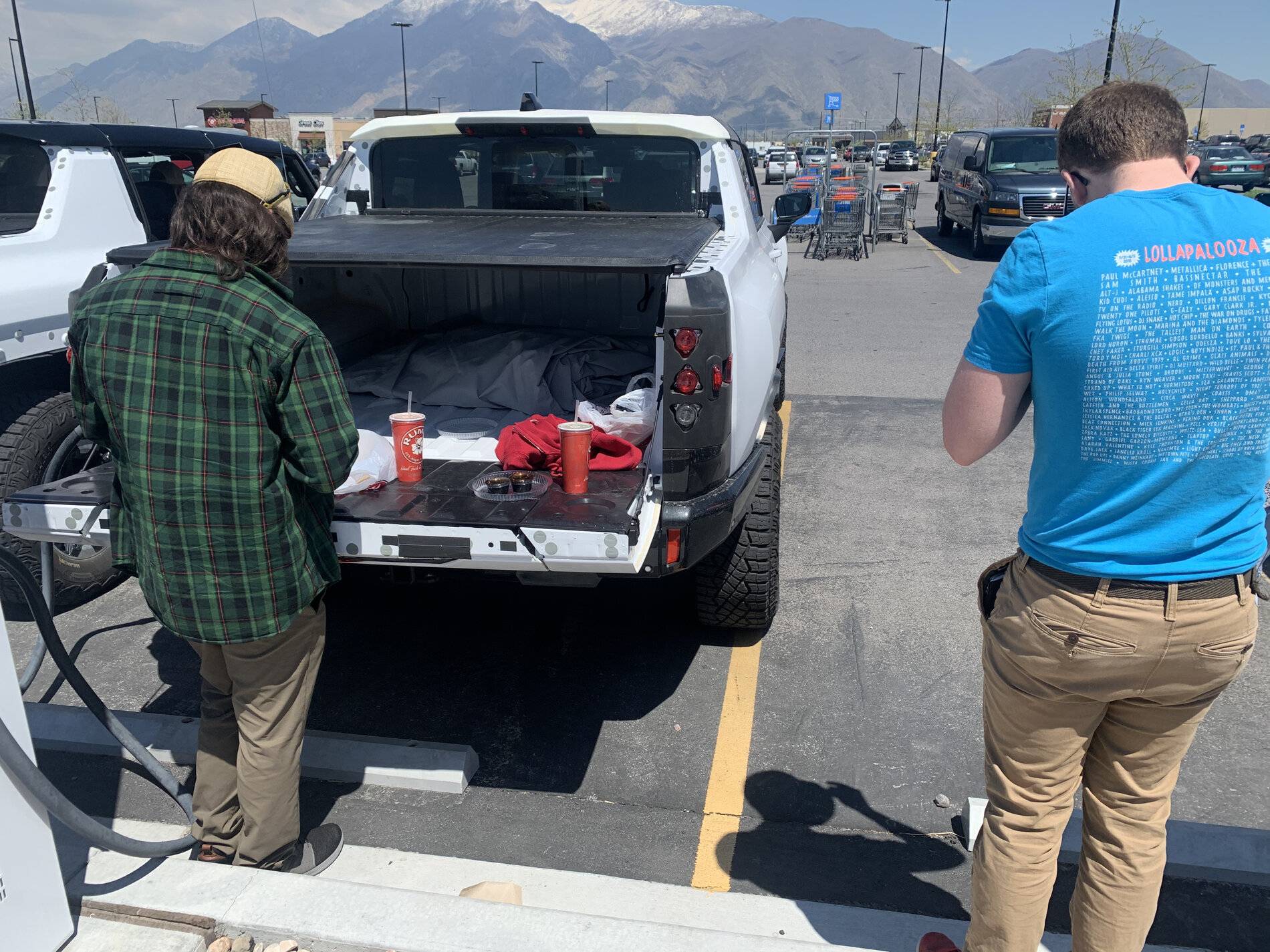 Porsche Cayenne EV Spanish Fork EA chargers and a group of 3 test Hummer EV’ 9C232573-ECE2-4471-9DDE-DF5AC881DA83