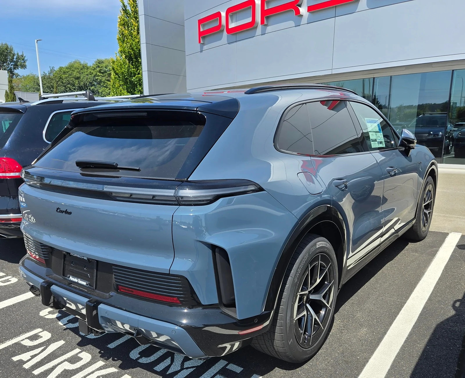 Porsche Cayenne EV Anyone Get a Cayenne Turbo With 21” Wheels With All Season Tires? cayenne turbo 1