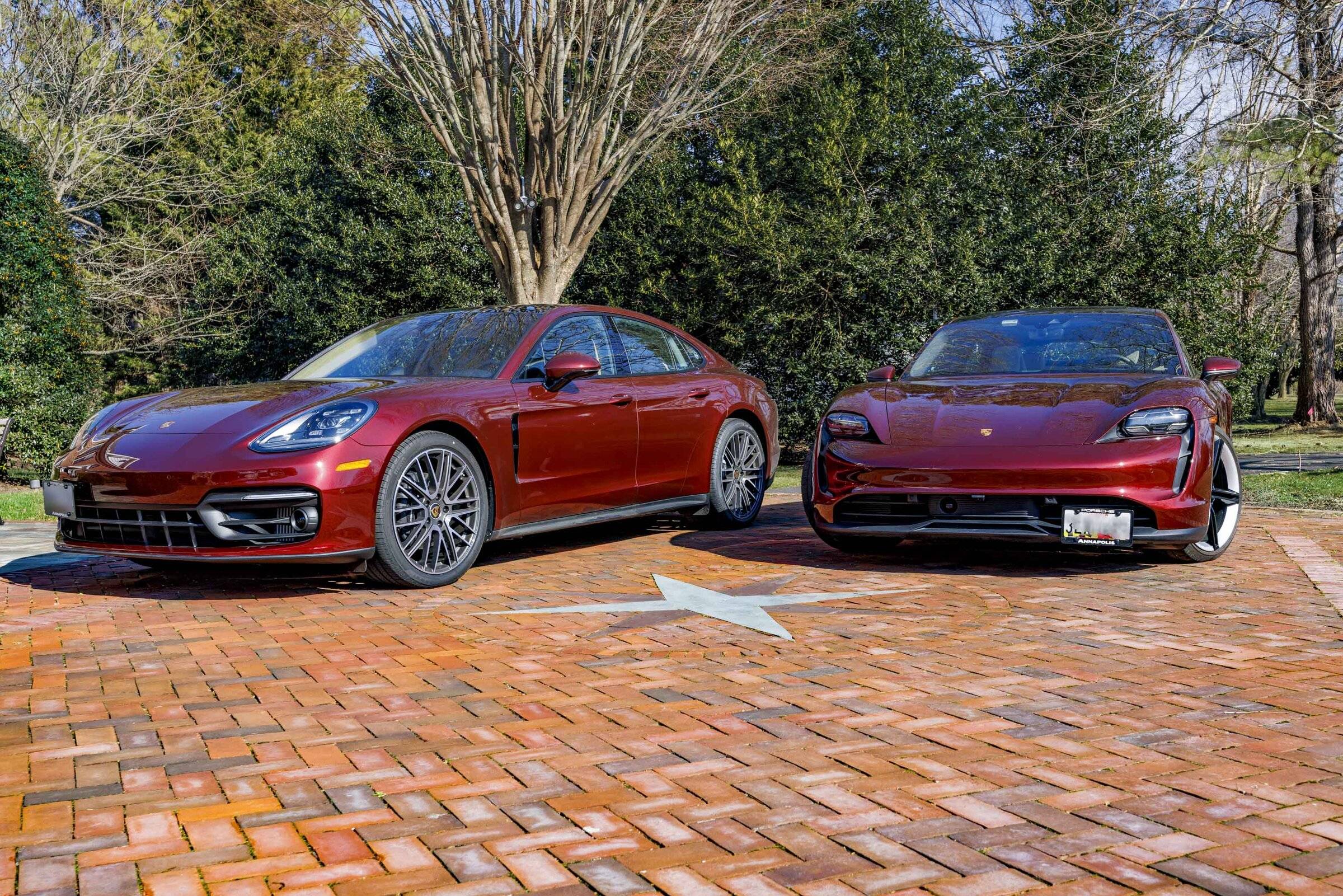 Porsche Cayenne EV New Taycan and new Panamera under one roof ….our debate is underway! Cherry Metailic-1