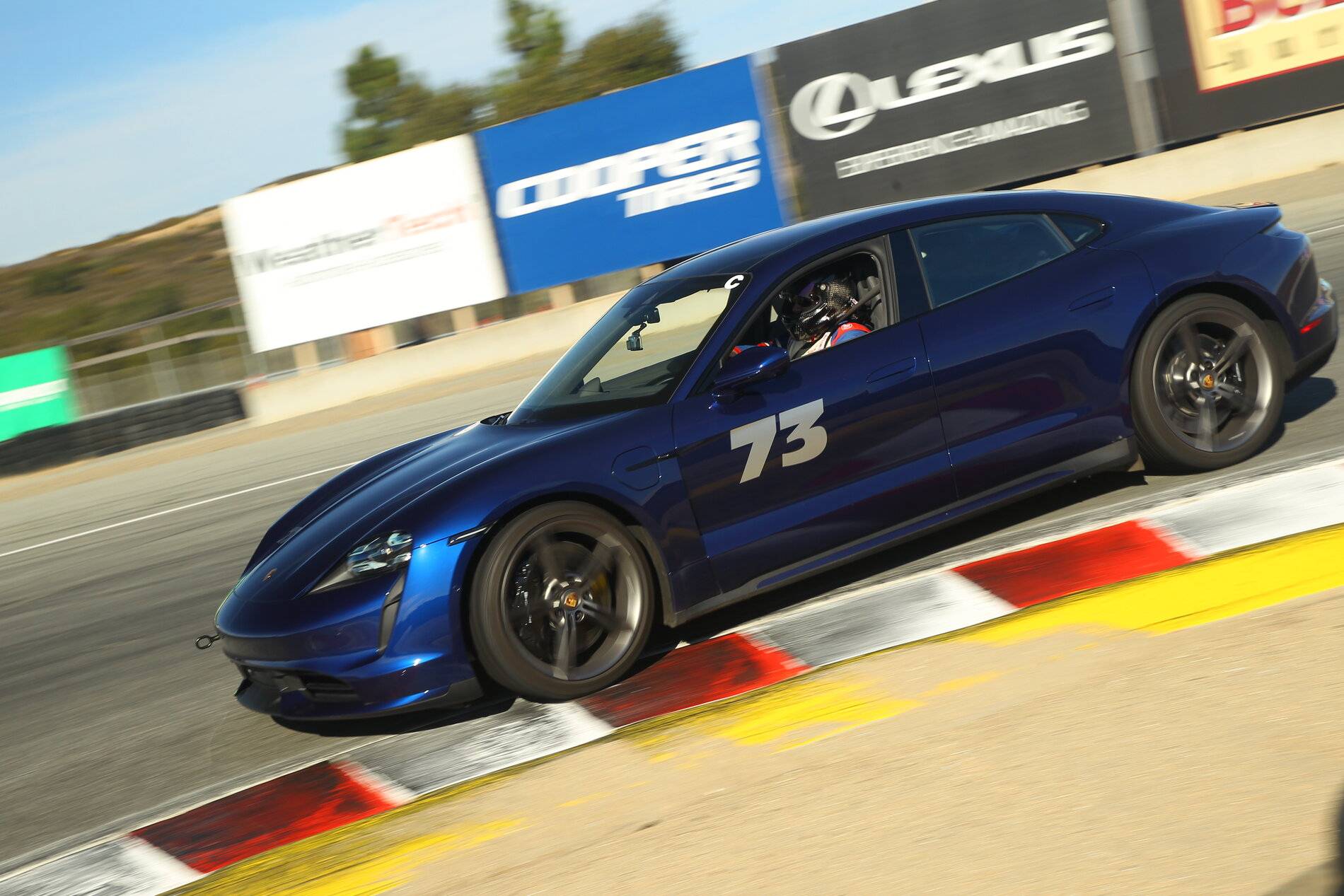 Porsche Cayenne EV Model 3 vs. Taycan Turbo S Track Race GBME0122.JPG