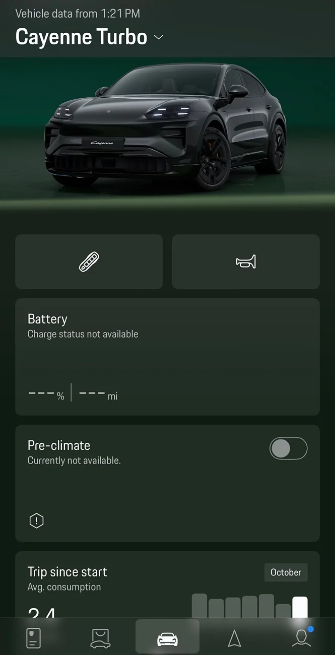 Porsche Cayenne EV New Cayenne Owner - how to disable 'reconfiguring vehicle hotspot' & climate control from Porsche app not working! IMG_0980