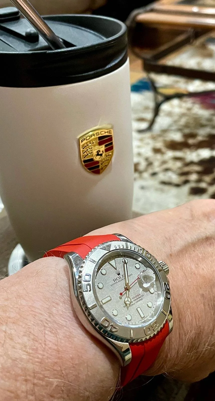 Porsche Cayenne EV Watch collectors - let's talk watches here! IMG_3366