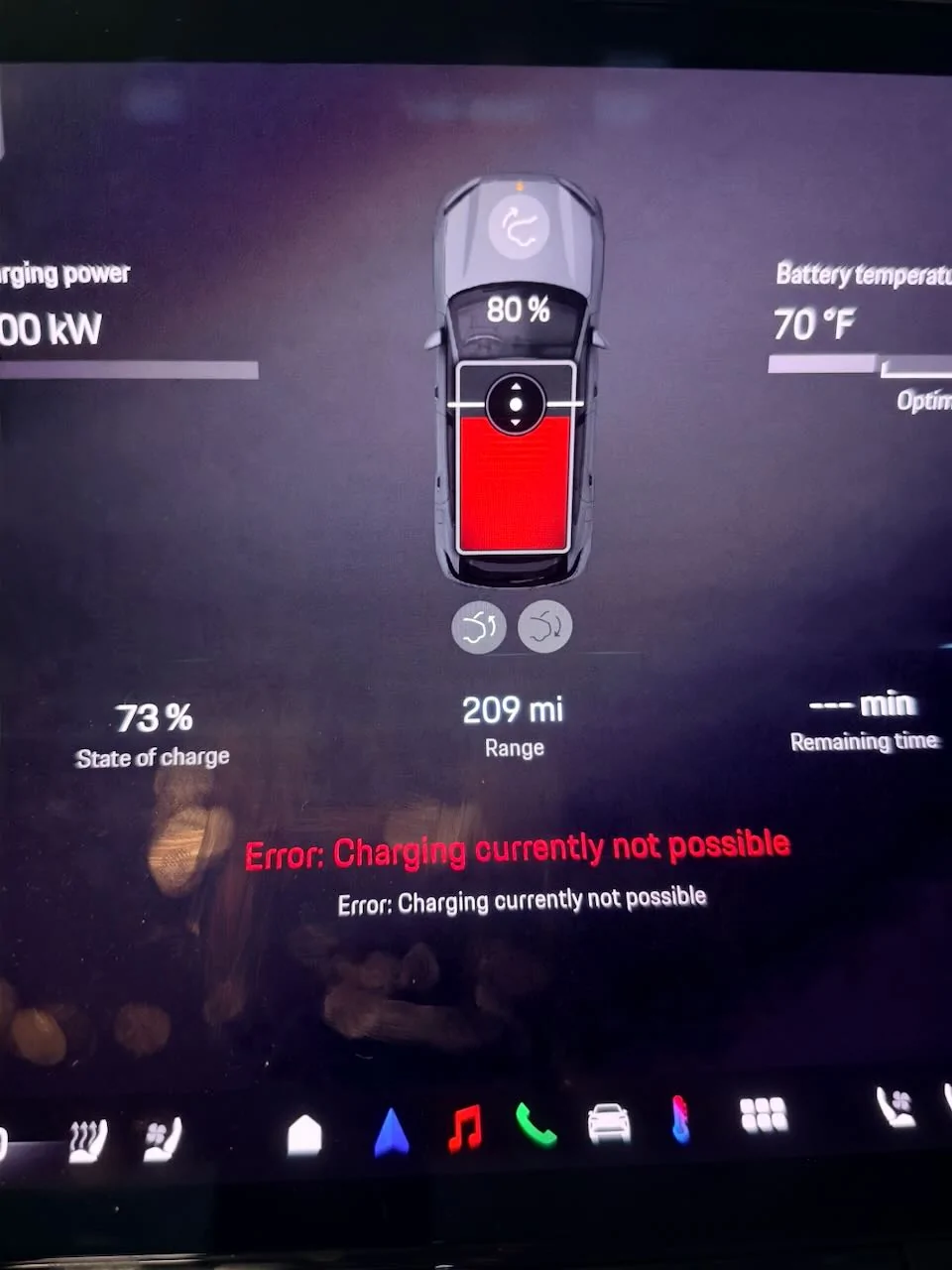 Porsche Cayenne EV Error When Trying to Charge Cayenne S EV IMG_8861