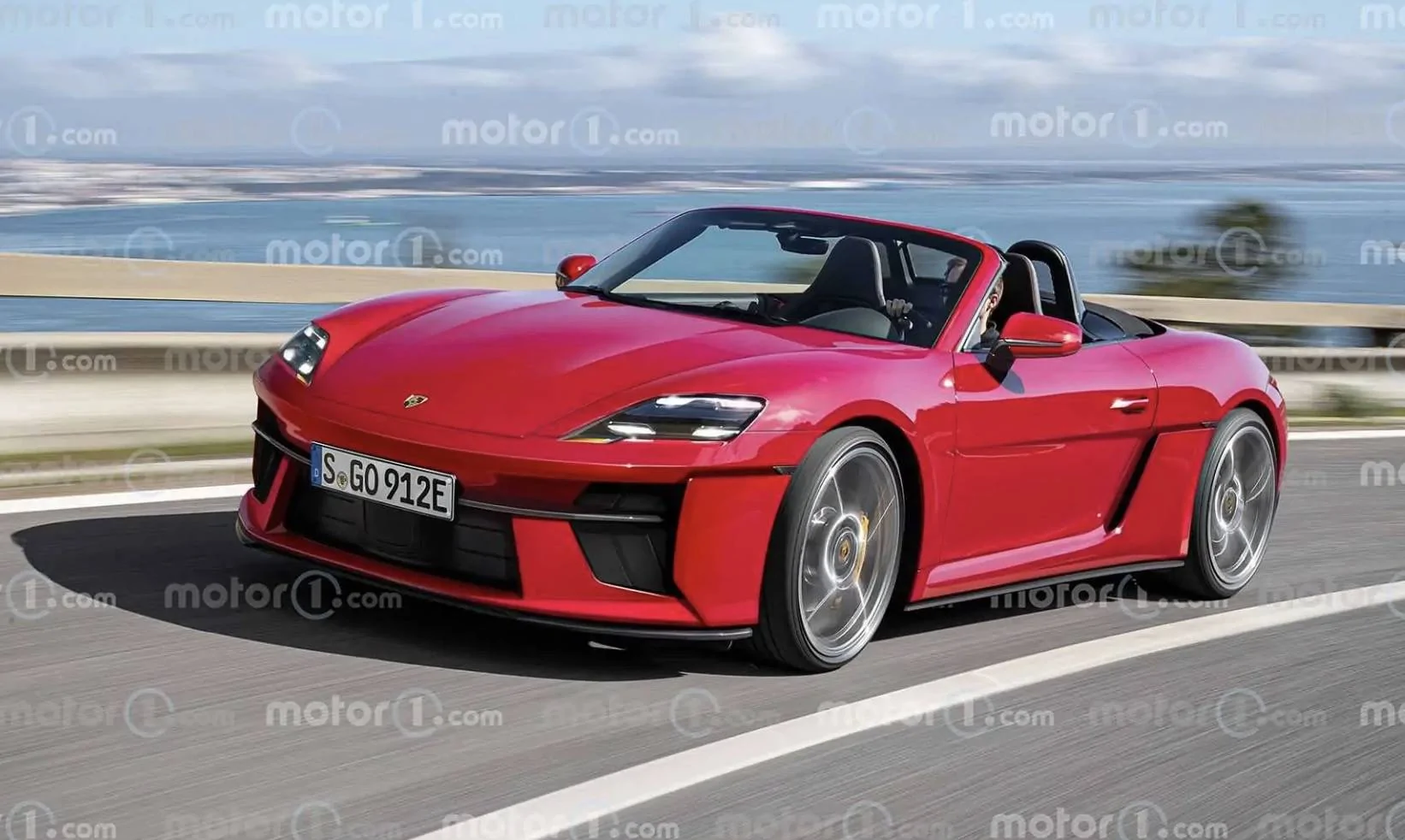 Porsche Cayenne EV Boxster EV Rendering Porsche Boxster EV