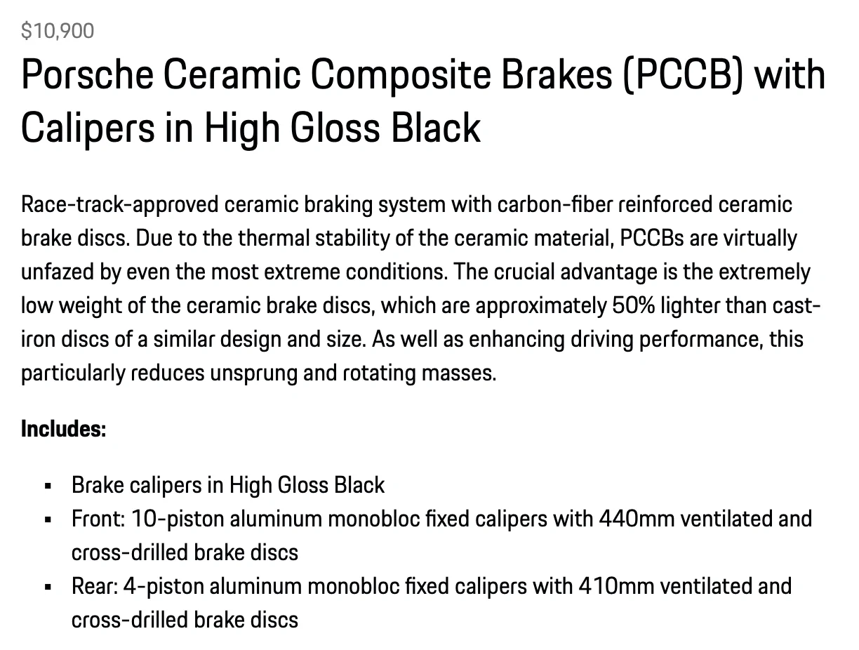 Porsche Cayenne EV [Opinion/PSA] - you don't need or benefit from PCCB's on an EV w/excellent regeneration… Screenshot 2026-07-24 at 2.36.06 PM