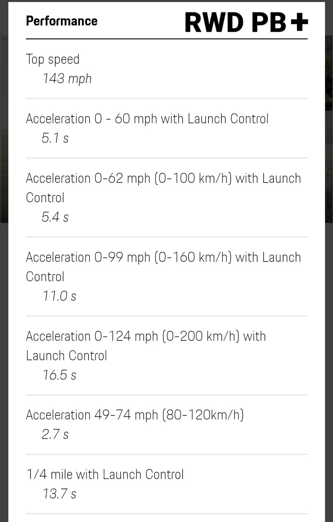 Porsche Cayenne EV Taycan RWD vs Tesla Model 3 LR 0-100Kmph Acceleration ? Screenshot_20210912-065022_Chrom